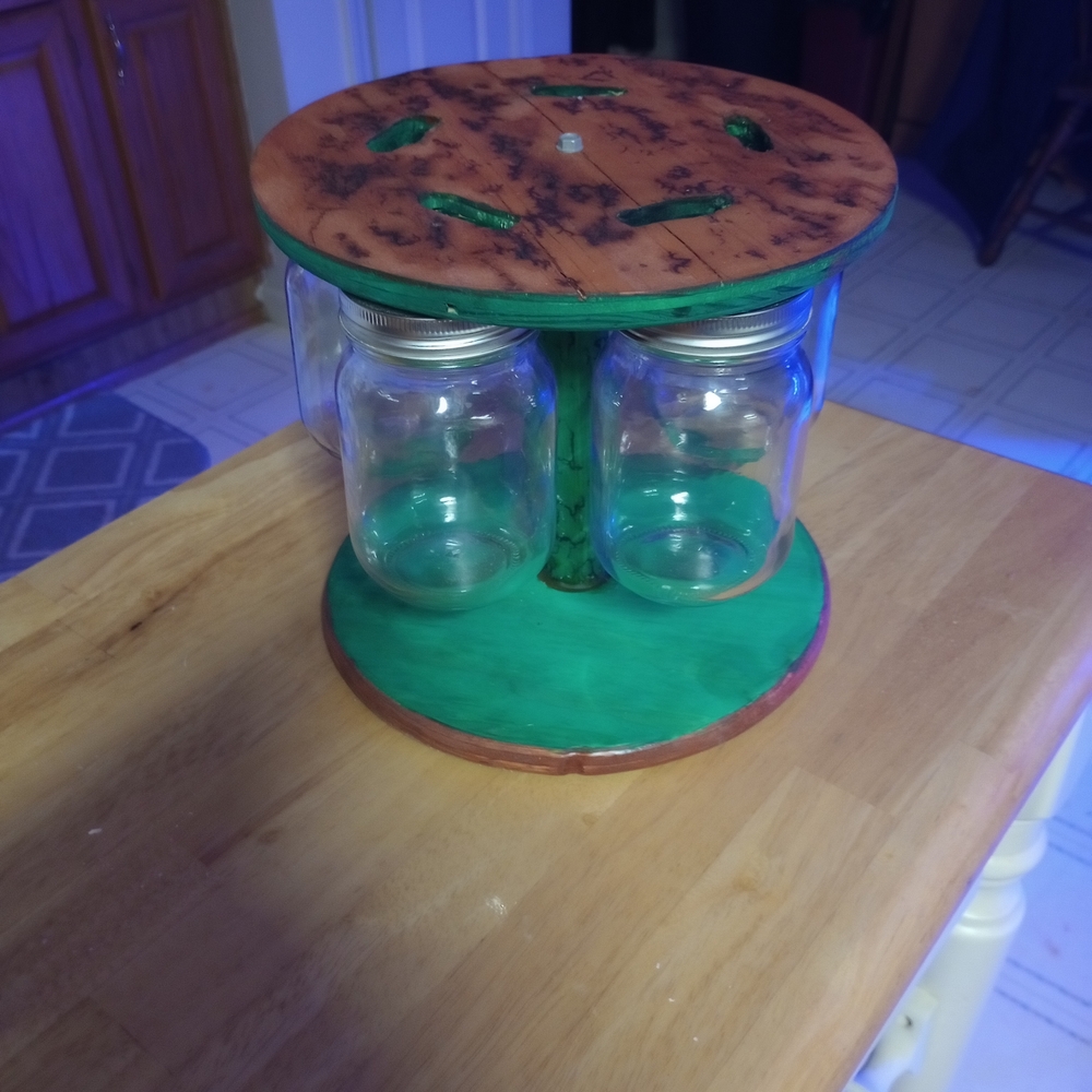 Rustic Mason Jar Coin Bank